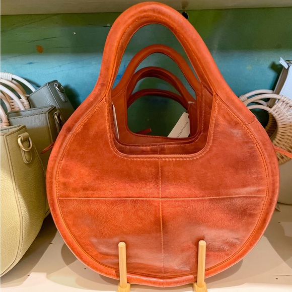 Anthropologie Julien Brown Leather Shoulder Bag - Picture 3 of 5